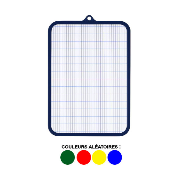 Ardoise - Blanche - 2 faces - 28x16,5cm - Effaçable - Scolaire - Wonday