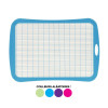 Ardoise - Blanche - 2 faces - 28x19cm - Effaçable - Couleurs aléatoires - Scolaire - Wonday