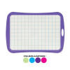 Ardoise - Blanche - 2 faces - 28x19cm - Effaçable - Couleurs aléatoires - Scolaire - Wonday