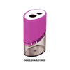 photo-Taille-crayon - 2 trous - Avec réservoir en plastique - Petit format - Coloris aléatoire