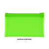 Trousse - Plastique - Semi-transparente - Couleurs fluo - 11x22cm - Wonday