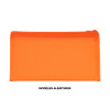 Trousse - Plastique - Semi-transparente - Couleurs fluo - 11x22cm - Wonday