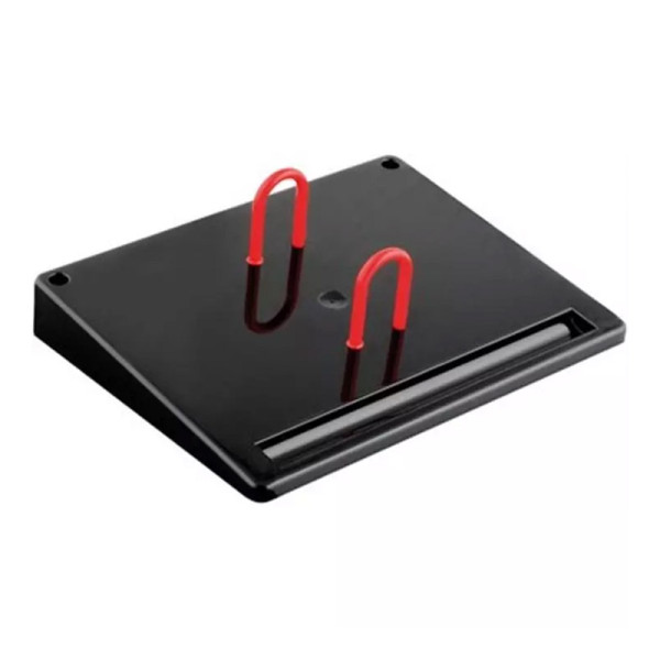 photo-Support pour bloc éphéméride - Plastique - Noir - 2 anneaux - 21x17cm - Bureau