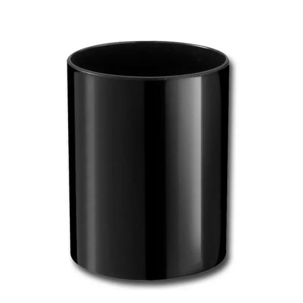 photo-Pot à crayons - Noir - Plastique - 6,8cm diamètre - Bureau - Wonday