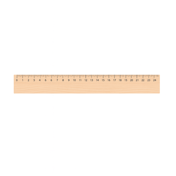 photo-Règle - 30cm - Bois naturel - Idéal pour l'école et le bureau - Wonday