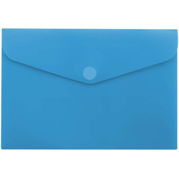 photo-Pochette de rangement - 23,7x33,3cm - Bleu - Fermeture scratch - Plastique
