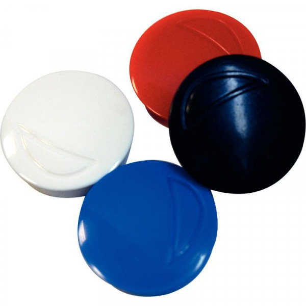 photo-Aimants - Ronds - 32mm diamètre - 4 couleurs assorties - Pour tableau - Wonday