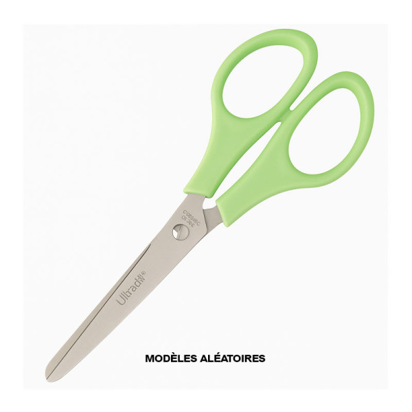 Ciseaux - Bouts ronds - 15cm - Ambidextre - Droitier/Gaucher - Pour l'école