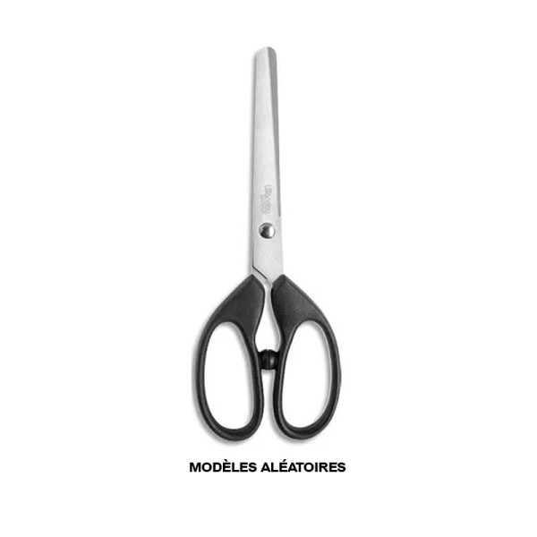 photo-Ciseaux - Bouts ronds - 17cm - Ergonomique - Gaucher - Lames acier - Pour le bureau