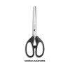 photo-Ciseaux - Bouts ronds - 17cm - Ergonomique - Gaucher - Lames acier - Pour le bureau