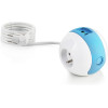 photo-Multiprise - Ronde - 3 prises + 2 USB - 1,50m câble - Design innovant - Wattball
