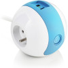Multiprise - Ronde - 3 prises + 2 USB - 1,50m câble - Design innovant - Wattball