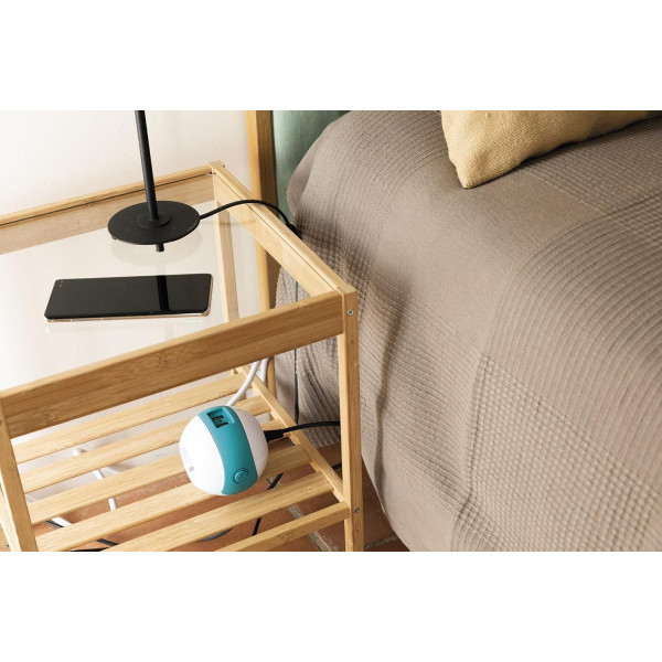 Multiprise - Ronde - 3 prises + 2 USB - 1,50m câble - Design innovant - Wattball