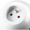 Multiprise - Ronde - 3 prises + 2 USB - 1,50m câble - Design innovant - Wattball