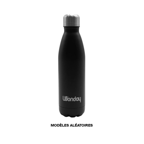 Gourde - Isotherme - Chaud/froid - 500ml - Double paroi - Couleurs aléatoires - Wonday