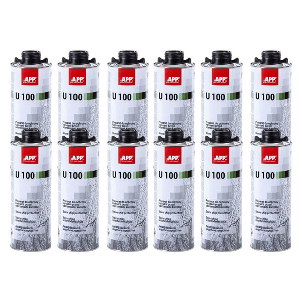 phoot-Blackson - Produit anti gravillon - Noir - APP U100 - 12 bidons de 1L