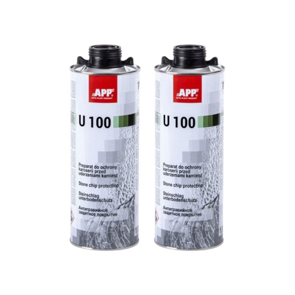 photo-Blackson - Produit anti gravillon - Noir - APP U100 - 2 bidons de 1L