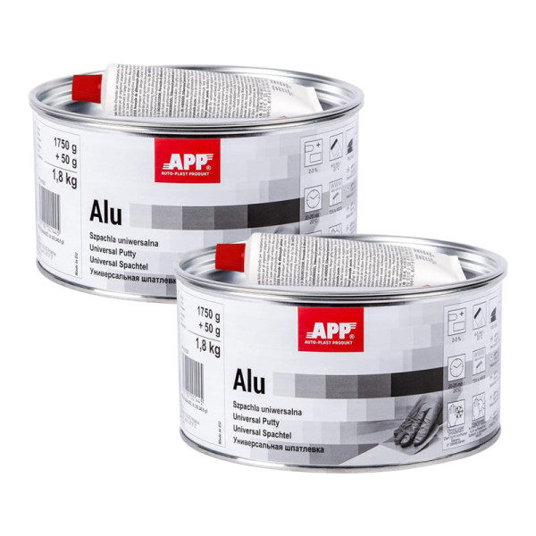 photo-Mastic - Polyester - Aluminium - Pour carrosserie - Industrie - 2 pots 1,8kg - APP