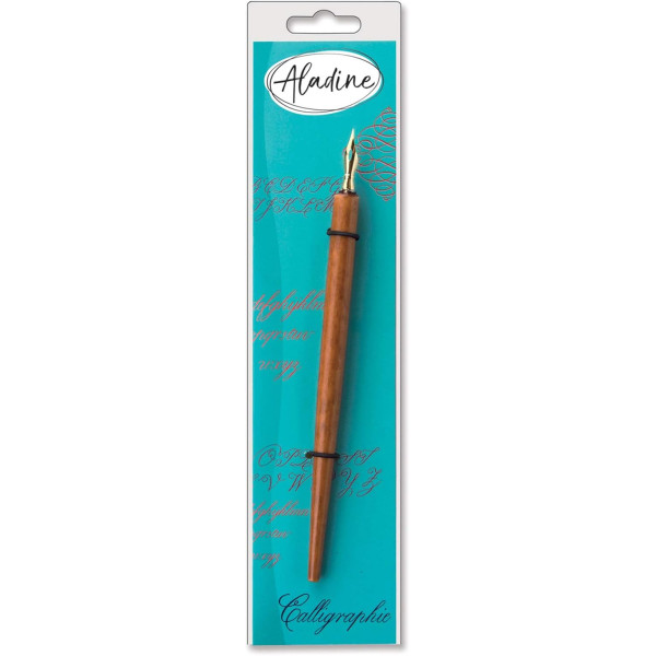 photo-Porte-plume - N°5 - Calligraphie anglaise - Plume métal - Pointe fine - Aladine