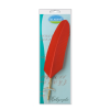 photo-Plume d'oie - Rouge - Pour la calligraphie - Pointe métal - Aladine