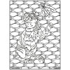 Coloriage - Chat - Tableau à colorier - Avec contours velours noir - Dès 3 ans