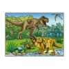 photo-Coloriage - Dinosaures - Tableau à colorier - Avec contours velours noir - Dès 3 ans