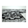 Coloriage - Mandala floral - Tableau à colorier - Avec contours velours noir - Dès 3 ans