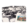 Coloriage - Animaux de la ferme - Tableau à colorier - Avec contours velours noir - Dès 3 ans