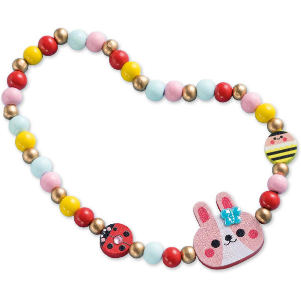 Jeu créatif - Création de bijoux en bois - Collier, bague et bracelet - Dès 4 ans - Janod