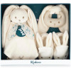 Cadeau de naissance - Bébé - Doudou + anneau de dentition + chaussons - Kaloo - Lapinoo