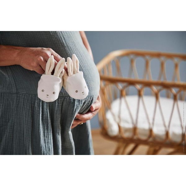 Cadeau de naissance - Bébé - Doudou + anneau de dentition + chaussons - Kaloo - Lapinoo