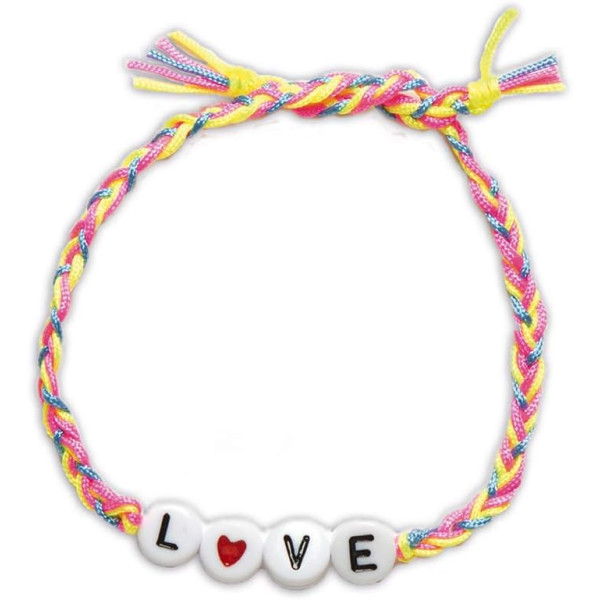 Jeu créatif - Création bracelets d'amitiés - 4 modèles - Dès 6 ans - Perles + fils - Janod