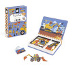 Jeu éducatif - Magnéti'Book - Chantier - 50 magnets + 18 modèles - Invente des histoires - Janod