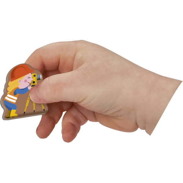 Jeu éducatif - Magnéti'Book - Chantier - 50 magnets + 18 modèles - Invente des histoires - Janod