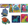 Jeu créatif - Tableaux mosaïques - Dinosaures - 8 modèles + mosaïques en mousse - Janod