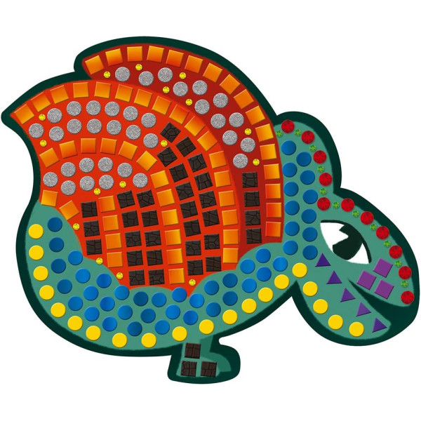 Jeu créatif - Tableaux mosaïques - Dinosaures - 8 modèles + mosaïques en mousse - Janod