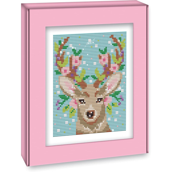 Jeu créatif - Diamond painting - Cerf - Enfant - Dès 8 ans - Janod