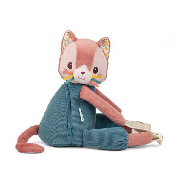 photo-Sac à dos - Peluche - Jeanne le chat - Dès 10 mois - 30cm - Lilliputiens