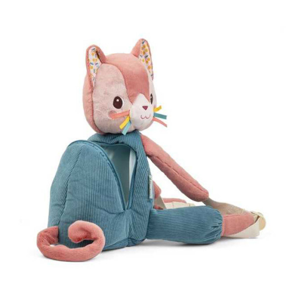 Sac à dos - Peluche - Jeanne le chat - Dès 10 mois - 30cm - Lilliputiens