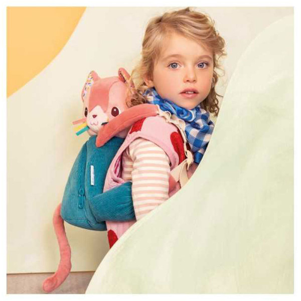 Sac à dos - Peluche - Jeanne le chat - Dès 10 mois - 30cm - Lilliputiens