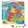 photo-Puzzle - Carte de la France et régions - 93 pièces aimantées - Dès 7 ans - Janod