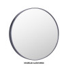 Miroir - Grossissant - Jusqu'à 5 fois - 9,8cm diamètre - Coloris aléatoires