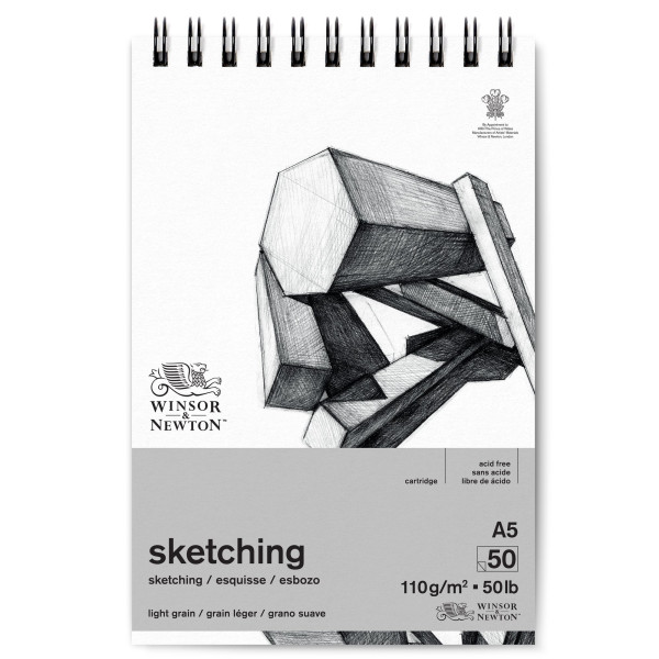 photo-Bloc - Croquis - Dessin - A5 - 110g - 50 feuilles - Spirale - Winsor et Newton