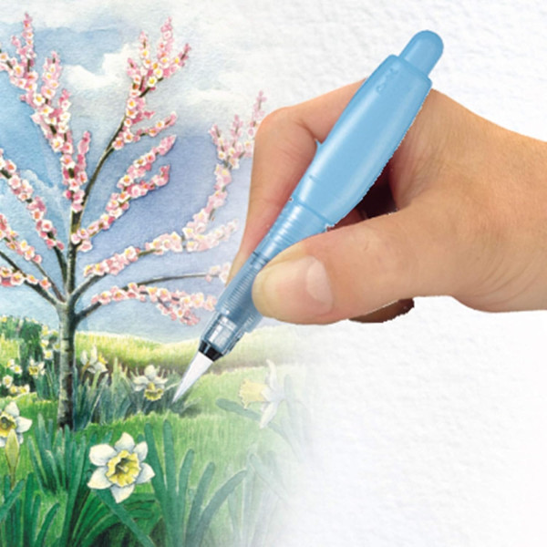 Pinceau à réservoir d'eau - Rechargeable - Pointe large - 10ml - Synthétiques - Pentel