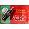 photo-Plaque - Enseigne publicitaire - Vintage - Coca-Cola - Design rétro - 20x30cm