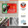 Plaque - Enseigne publicitaire - Vintage - Coca-Cola - Design rétro - 20x30cm