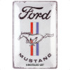 photo-Plaque - Enseigne publicitaire - Vintage - Ford Mustang - Design rétro - 20x30cm