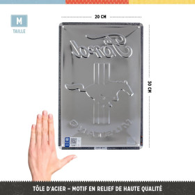 Plaque - Enseigne publicitaire - Vintage - Ford Mustang - Design rétro - 20x30cm