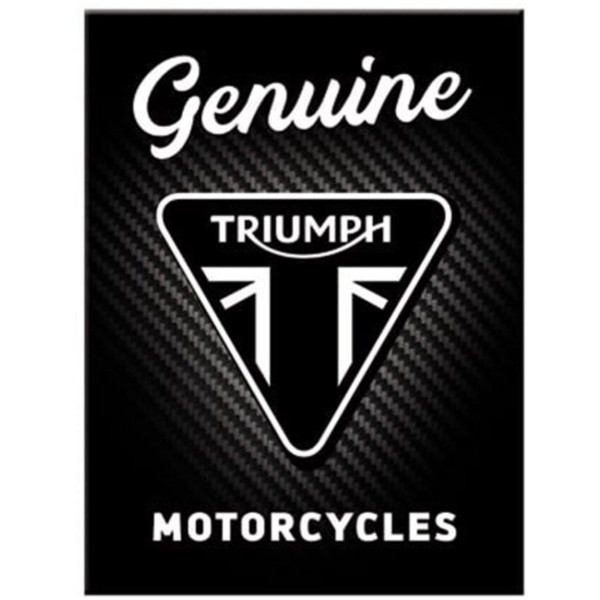 photo-Magnet - Aimant - Vintage - 6x8cm - Moto Triumph - Logo - Design rétro - Idée cadeau