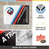 Plaque - Enseigne publicitaire - Vintage - Logo BWM Motorsport - Design rétro - 30x40cm